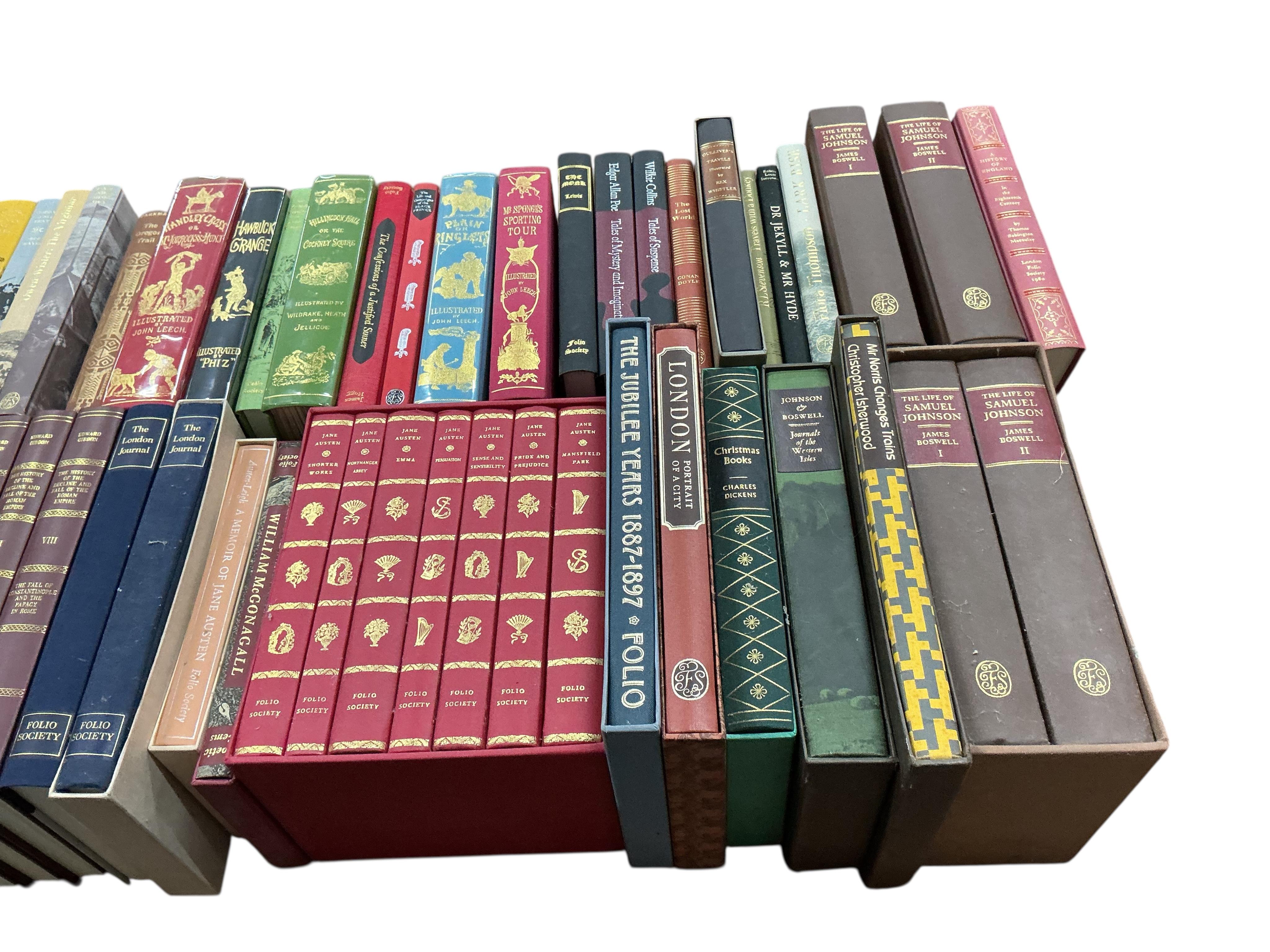 Approximately 62 Folio Society volumes